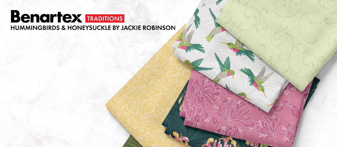 Hummingbirds & Honeysuckle by Jackie Robinson